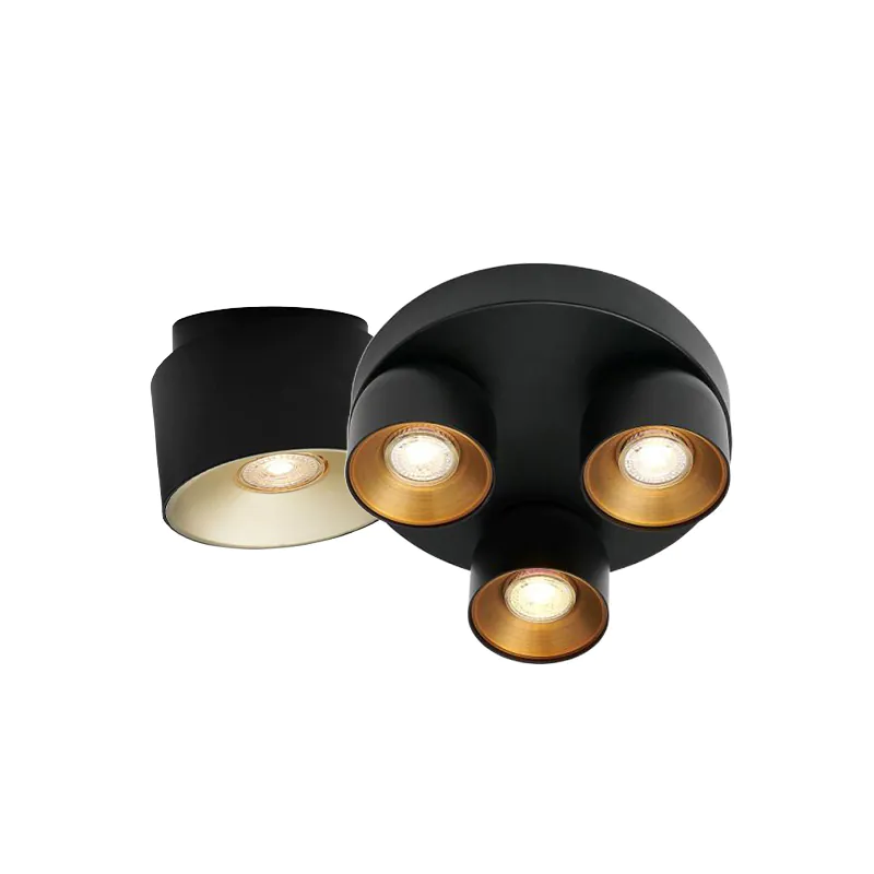 Opbouwspots zwart